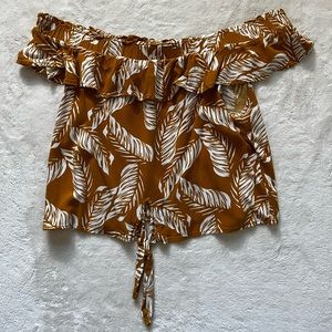 Women’s off the shoulder top with tie